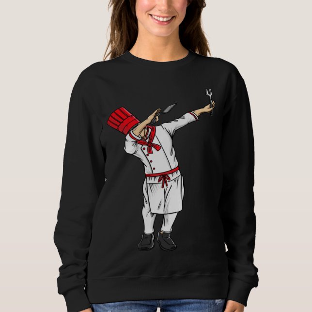 Dabbing Hibachi Chef  Japanese Chef Asian Cook Sweatshirt (Vorderseite)