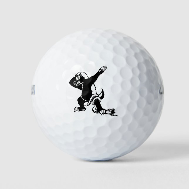 Dabbing Honey Badger Golfball (Vorderseite)
