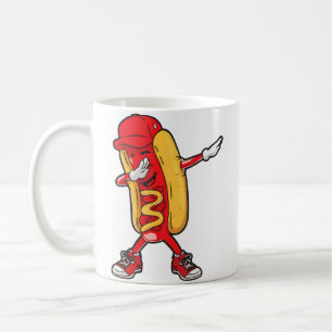 Dabbing Hot Dog macht Hip Hop Dab Dance Lustig Kaffeetasse