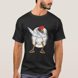 Dabbing Huhn Weihnachten Xmas Tanz Lustige Jungen  T-Shirt