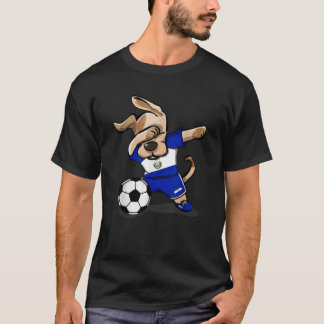 Dabbing Hund El Salvador Fußball salvadorianische  T-Shirt