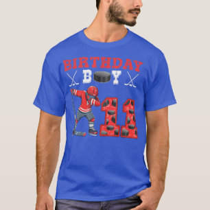 Dabbing Ice Hockey Player 11. Geburtstag Junge 11 T-Shirt