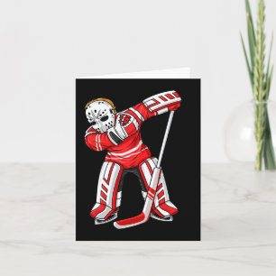 Dabbing Ice Hockey Player Fun Boys Girls Kinder ab Karte