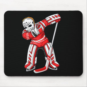 Dabbing Ice Hockey Player Fun Boys Girls Kinder ab Mousepad