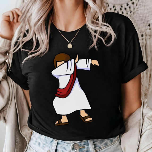 Dabbing Jesus Funny Christlich T-Shirt (Von Creator hochgeladen)