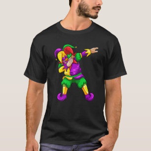 Dabbing Joker Mardi Gras Funny Funny Carnival Dab  T-Shirt
