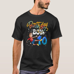 Dabbing Junge 10 Jahre alter Fußball Spieler 10. G T-Shirt