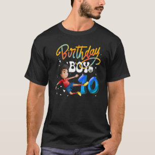 Dabbing Junge 10 Jahre alter Fußball Spieler 10. G T-Shirt