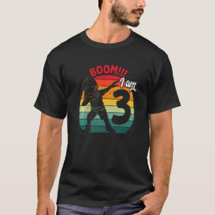 Dabbing Junge 3. Geburtstag Party 3 3 Jahre T-Shirt