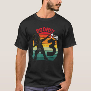 Dabbing Junge 3. Geburtstag Party 3 3 Jahre T-Shirt