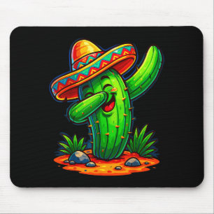 Dabbing Kaktus Cinco de Mayo mexikanisch  Mousepad