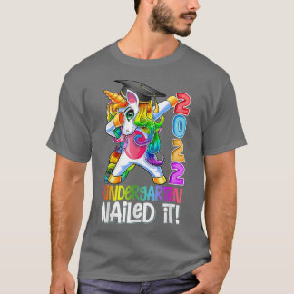 Dabbing Kindergarten Unicorn Abschluss Class 2022 T-Shirt