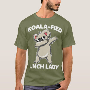 Dabbing Koala Mittagessen Dame Lustige Tier-Wortsp T-Shirt