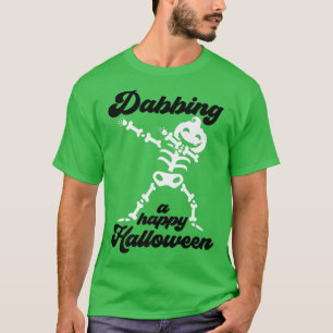 Dabbing Kürbislaterne Skeleton T-Shirt