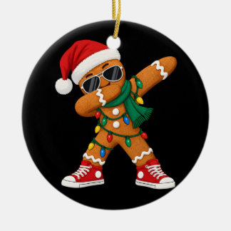 Dabbing Lebkuchen Weihnachten Lustiges Xmas Dab Ju Keramik Ornament