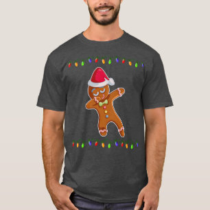 Dabbing Lebkuchen Weihnachtslichter Dab Lustig Lie T-Shirt