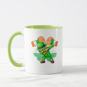 Dabbing Leprechaun für Kinder Jungen Männer Jugend Tasse