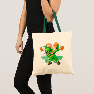 Dabbing Leprechaun für Kinder Jungen Männer Jugend Tragetasche