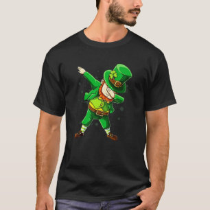 Dabbing Leprechaun Irish Clover St Patrick's Day S T-Shirt