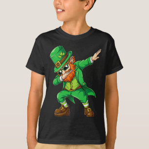Dabbing Leprechaun Lustige Geschenke Männer Kinder T-Shirt