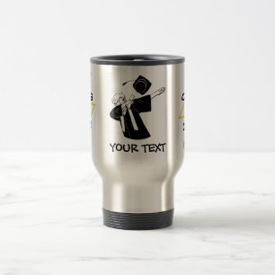 Dabbing männlicher Absolvent Blitz Custom Reisebecher