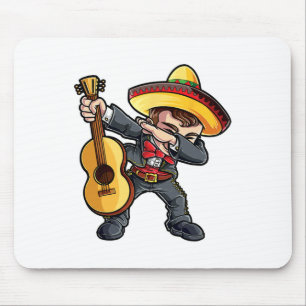 Dabbing Mariachi T Shirt Cinco De Mayo Kinder Jung Mousepad