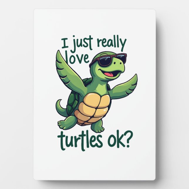 Dabbing Meeresschildkröte I just Eure Liebe Turtle Fotoplatte (Vorderseite)