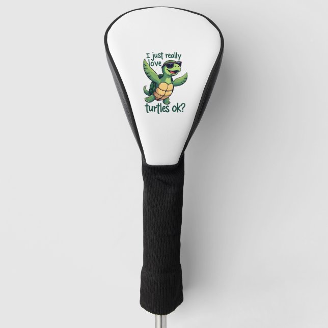 Dabbing Meeresschildkröte I just Eure Liebe Turtle Golf Headcover (Vorderseite)
