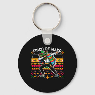 Dabbing Mexican Poncho Cinco De Mayo Fiesta 4 Schlüsselanhänger