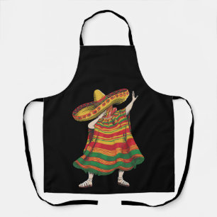 Dabbing Mexican Poncho Cinco De Mayo Fiesta Party Schürze