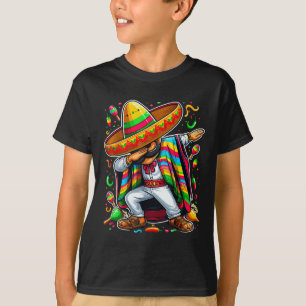 Dabbing Mexican Poncho Cinco De Mayo T-Shirt