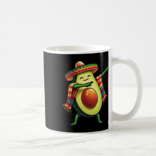 Dabbing mexikanischer Poncho Avocado Cinco De Mayo Kaffeetasse