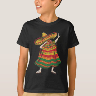 Dabbing Mexikanischer Poncho Cinco De Mayo Fete Pa T-Shirt