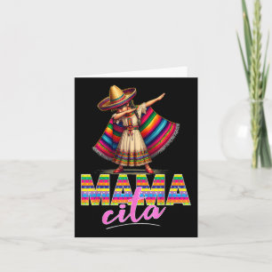 Dabbing mexikanischer Poncho Sombrero Cinco De May Karte