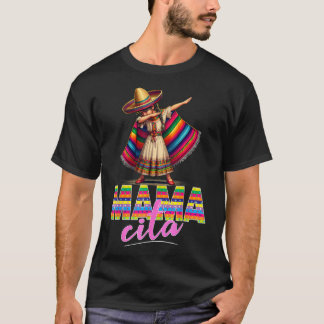 Dabbing Mexikanischer Poncho Sombrero Cinco De May T-Shirt
