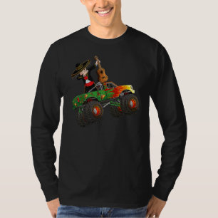 Dabbing Mexikos Mariachi Kostüm Monster Truck Cin T-Shirt