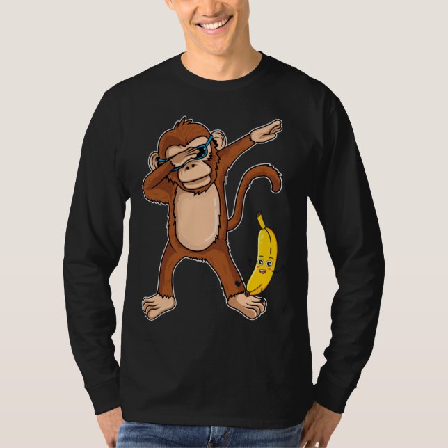 Dabbing Monkey  Dab Dance Monkey T-Shirt (Vorderseite)
