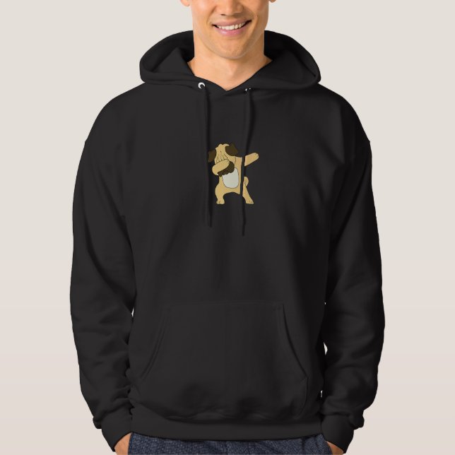Dabbing Mops Mops Hund Welpe Dab Tanz Kinder Jungs Hoodie (Vorderseite)