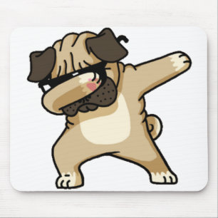Dabbing Mops Welpe Mousepad