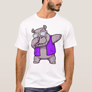 Dabbing Nilpferd Lustig Süß Dab Tanz T-Shirt