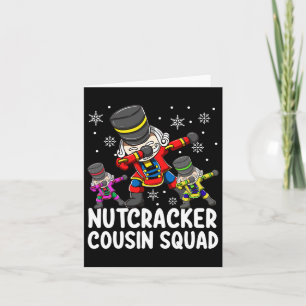 Dabbing Nussknacker-Cousin-Squad Lustige passende  Karte