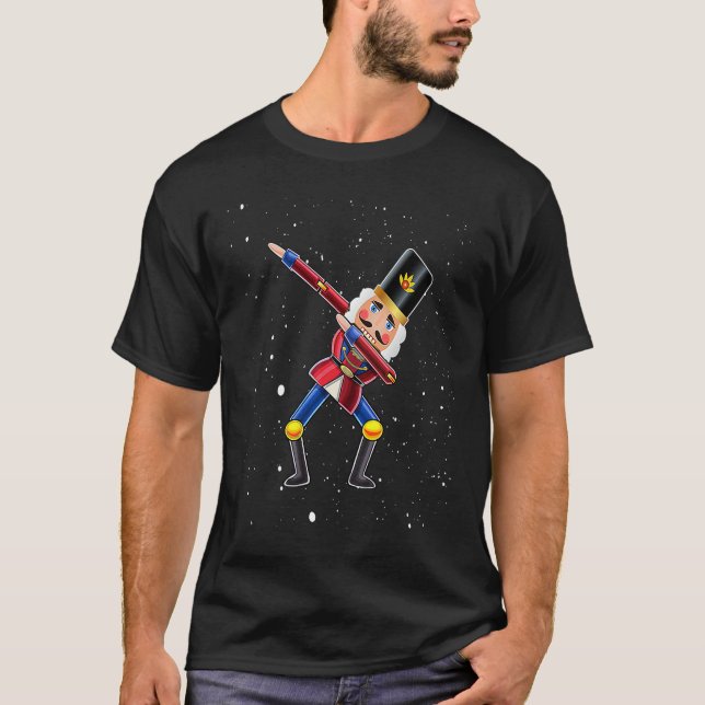 Dabbing Nussknacker Weihnachtskostüm Nussknacker K T-Shirt (Vorderseite)