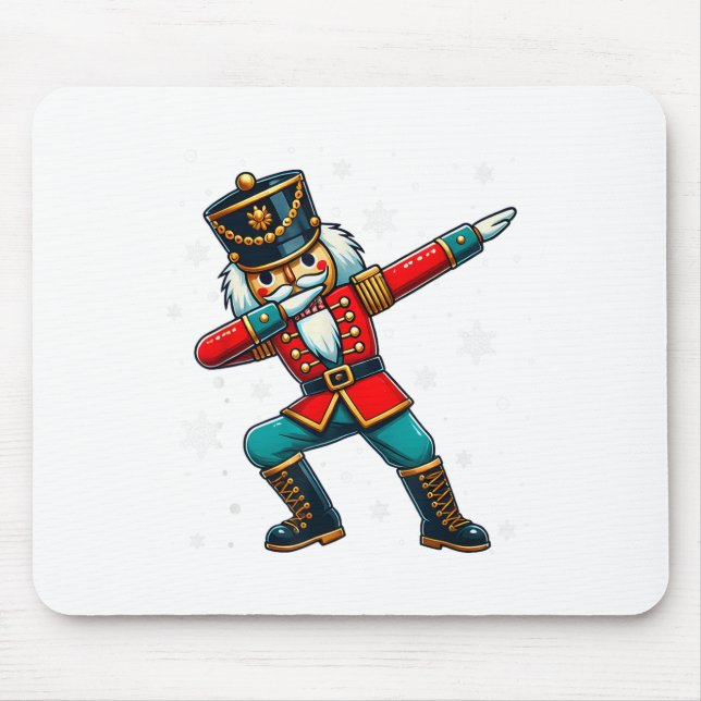 Dabbing Nussknacker Weihnachtskostüm passende Fami Mousepad (Vorne)