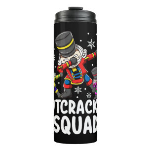 Dabbing Nutcracker Cousin Squad Funny Matching Thermosbecher