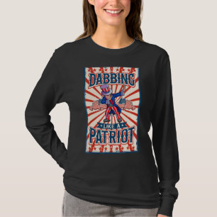 Dabbing Onkel Sam 4. Juli Frauen Männer Amerikaner T-Shirt