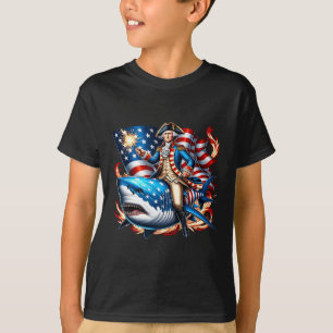 Dabbing Onkel Sam Lustiger 4. Juli Patriotischer J T-Shirt