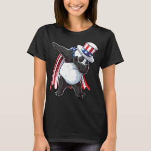 Dabbing Onkel Sam Panda 4. Juli Kinder Jungs Wom T-Shirt