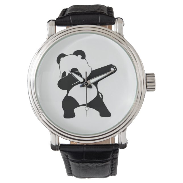 Dabbing Panda  Armbanduhr (Vorderseite)