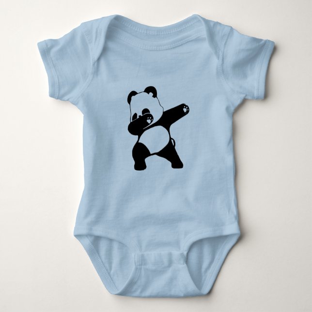 Dabbing Panda Baby Strampler (Vorderseite)