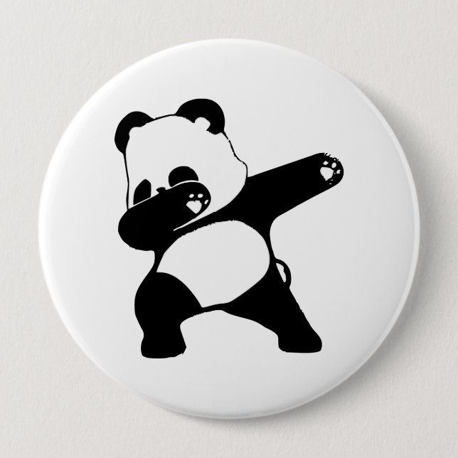 Dabbing Panda Button (Vorderseite)